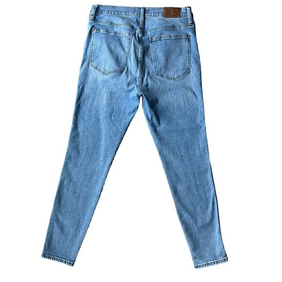 Madewell 10" High-Rise Skinny Jeans in Annapolis Light Wash Size 31 - Picture 9 of 15